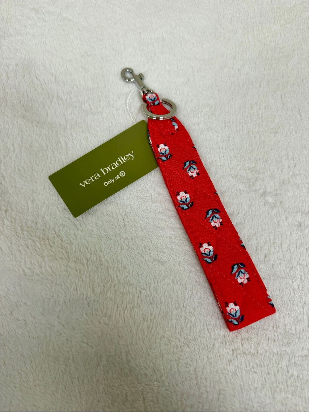 Vera Bradley Red Floral Wristlet Strap